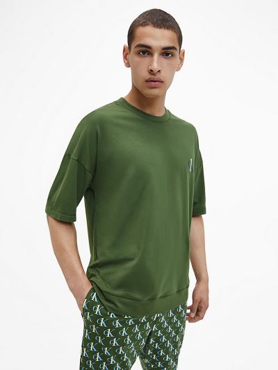 Calvin Klein Ruhák HU698522 | Calvin Klein CK One Férfi Lounge Póló Zöld